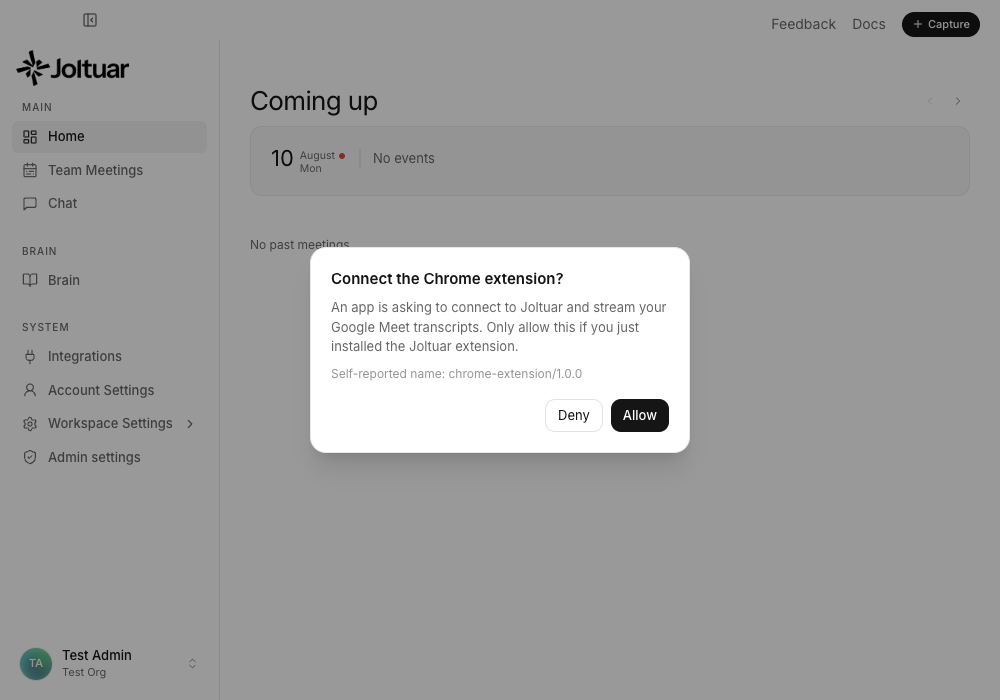 One-click pairing
