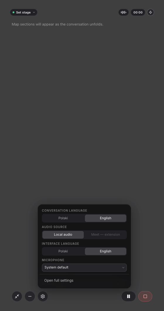 Switch the language without stopping the call